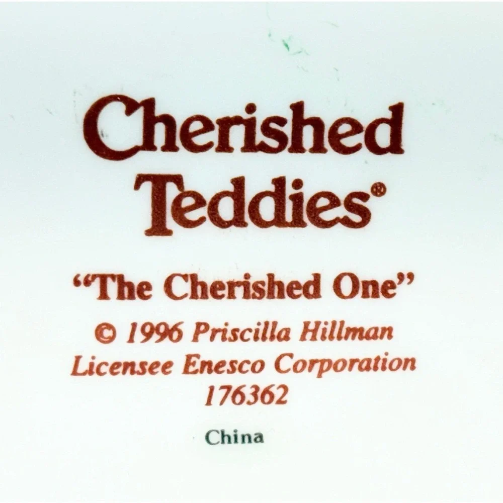 Vtg 1996 Cherished Teddies The Cherished One NATIVITY‎ PRAYER PLAQUE #176362 COA